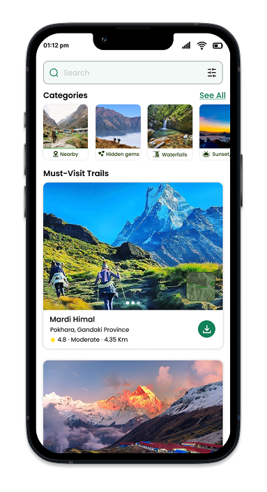 Goreto App Interface